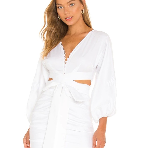 Amur Malika Midi Dress in White - Picture 3 of 15